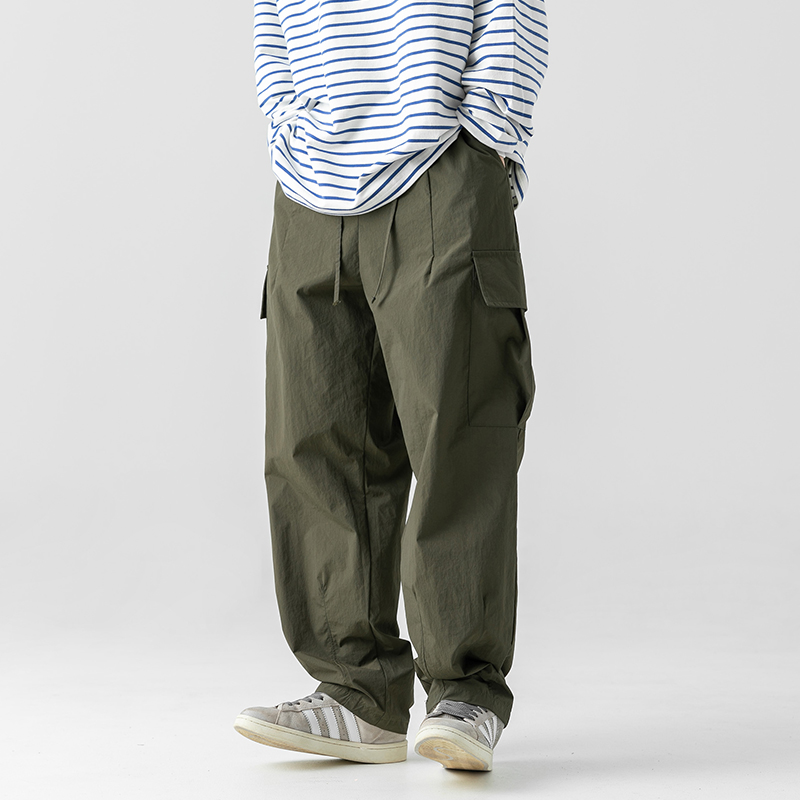 Corteiz Cargo Pant - メンズグリーンカーゴパンツ,パーカー,ストリートウェア,ヒップホップ,ルーズフィット,カジュアル,春夏