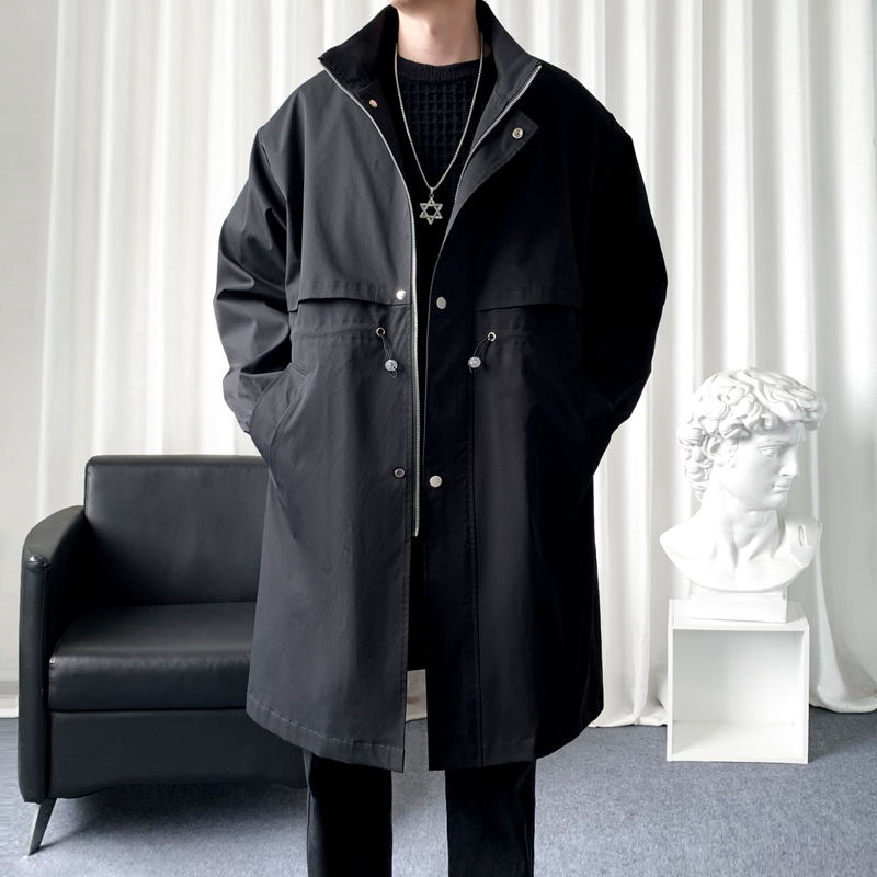 Streetwear Clothing Brand - 韓国のメンズファッショントレンチコート,ロングオーバーコート,メンズウインドブレーカー,アウターウェア,新品,ストリートウェア