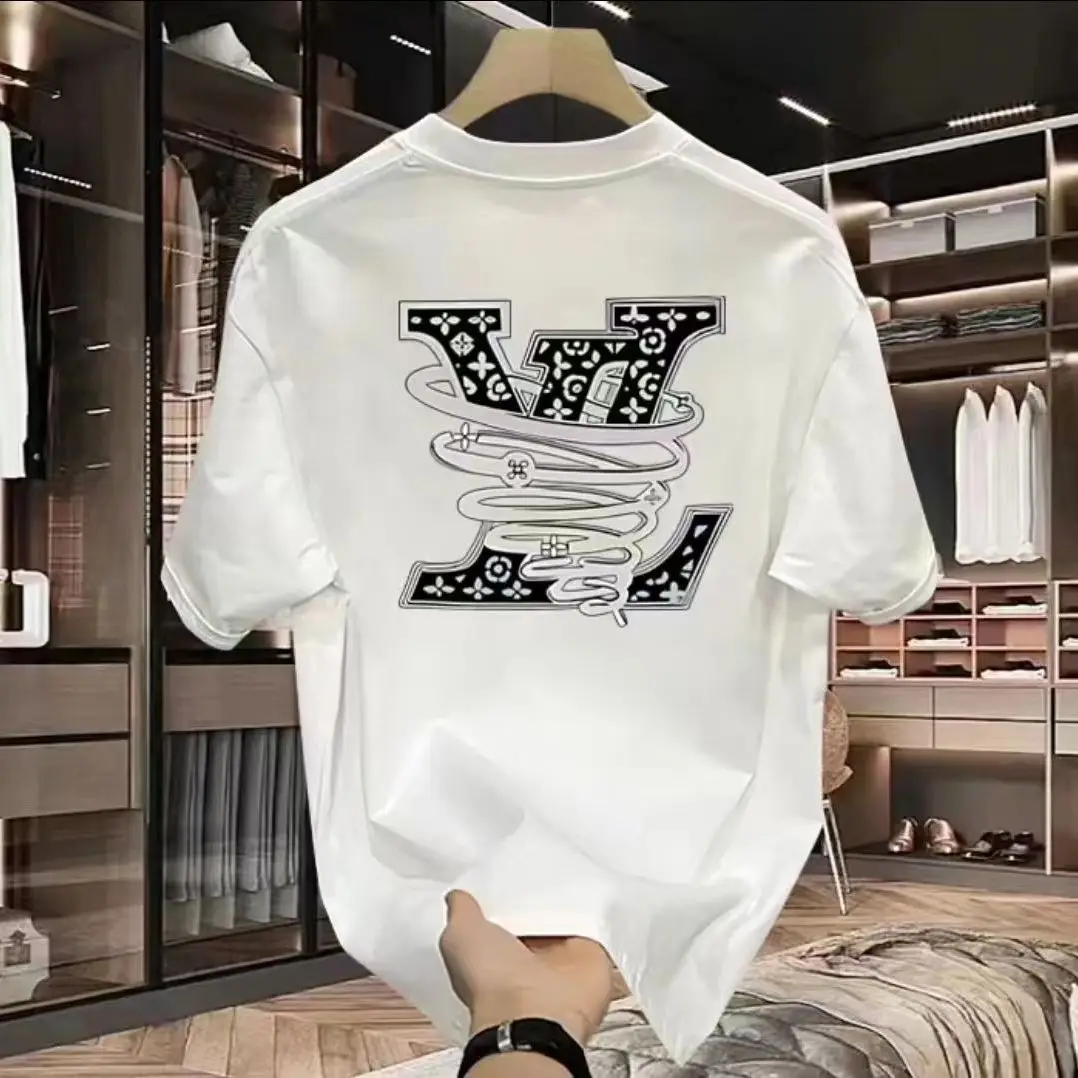 Streetwear Clothing Brand - 100%純綿メンズ高級ブランドレタープリントTシャツ、半袖Tシャツ、高品質メンズ服、ストリートウェア