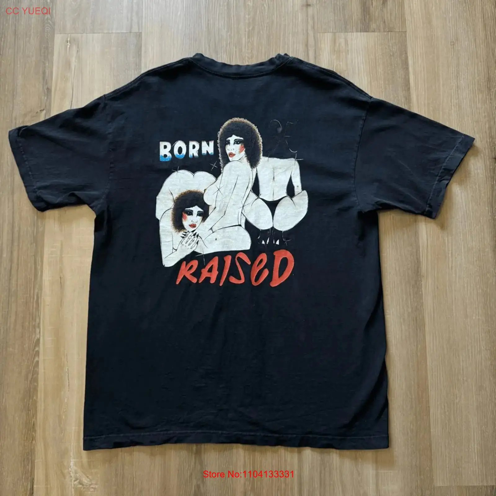 Streetwear Brand Los Angeles - Born x Raised ブランド アクアネット Tシャツ