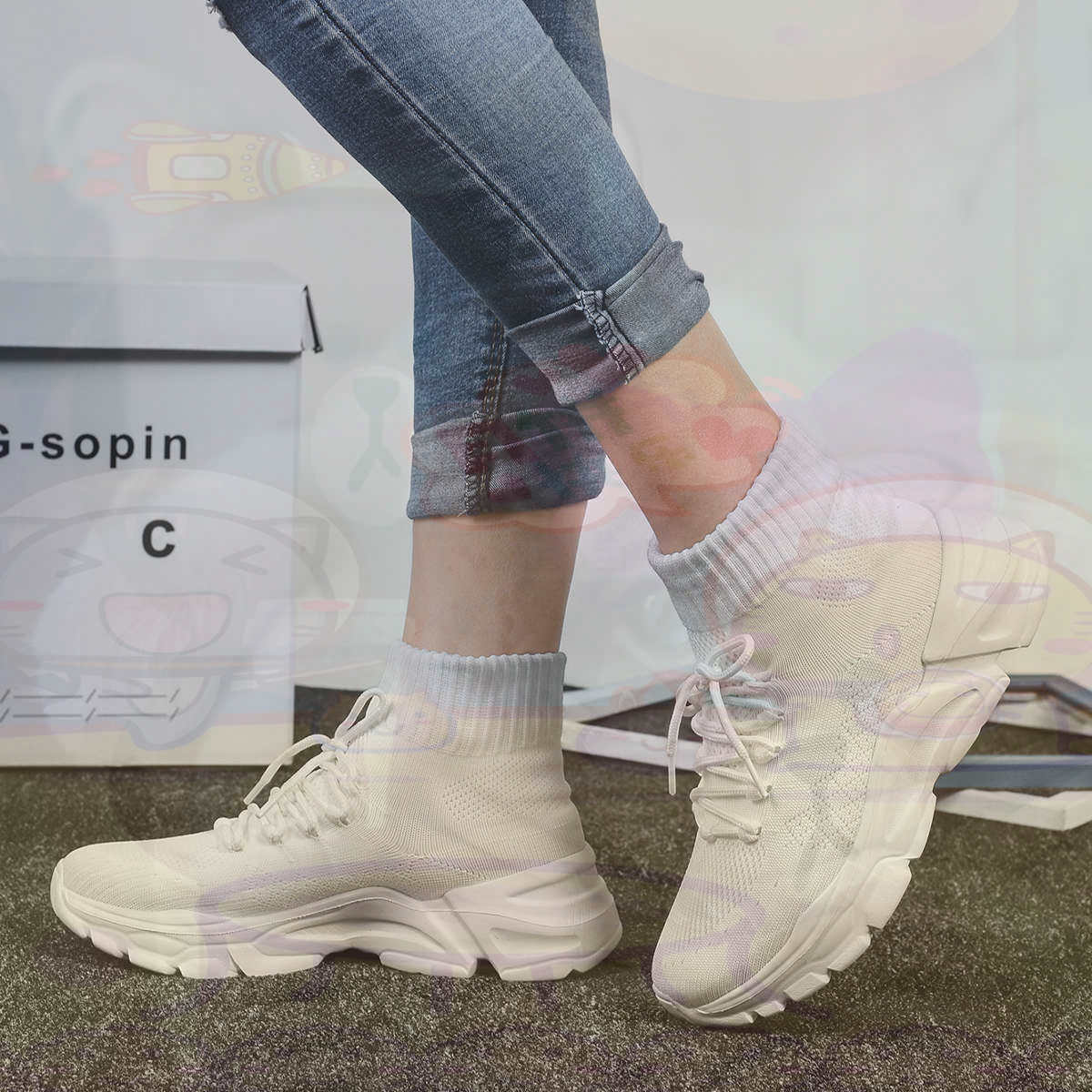 Streetwear Brand Store - 身長を伸ばすシュメールバスケットボールバスケットボール女性のスポーツシューズ新しいスニーカー女性ブランド陸上競技ワークアウトユニークな
