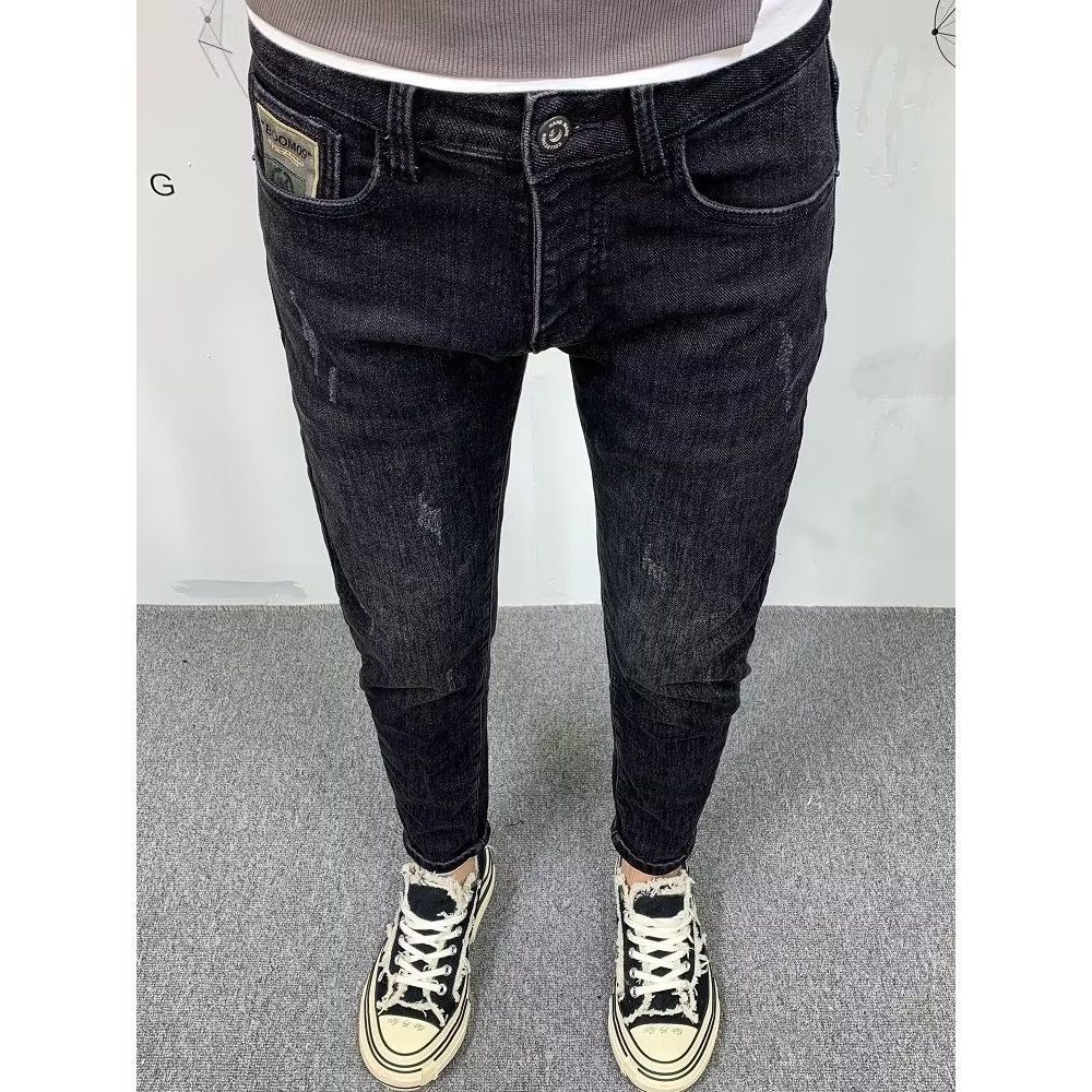 メンズスリムフィットデニムジーンズ,単色,カジュアル,ラグジ - Streetwear Clothing Brand のレビューと価格