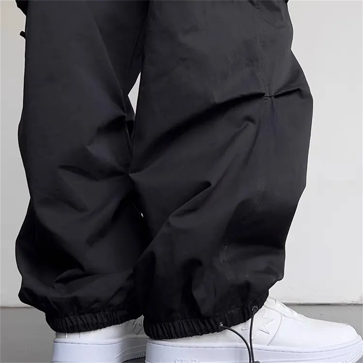 ポケット付きメンズカジュアルカーゴパンツ、特大パンツ、黒、ア - Corteiz Cargo Pant のレビューと価格