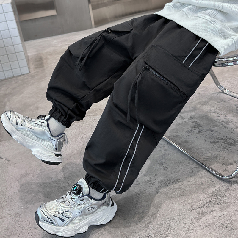 ボーイズカーゴパンツ大ポケットストライプ子供用オーバーオール - Streetwear Clothing Brand のレビューと価格