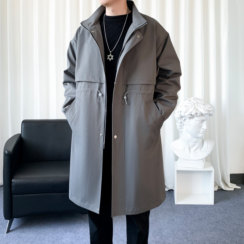 韓国のメンズファッショントレンチコート,ロングオーバーコート - Streetwear Clothing Brand のレビューと価格