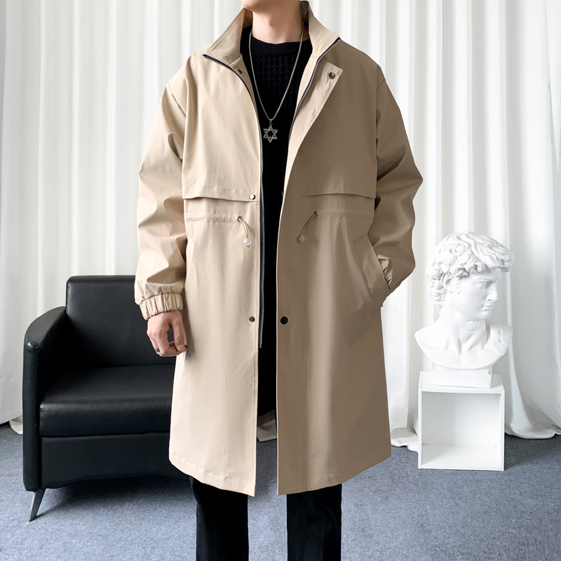 韓国のメンズファッショントレンチコート,ロングオーバーコート - Streetwear Clothing Brand のレビューと価格