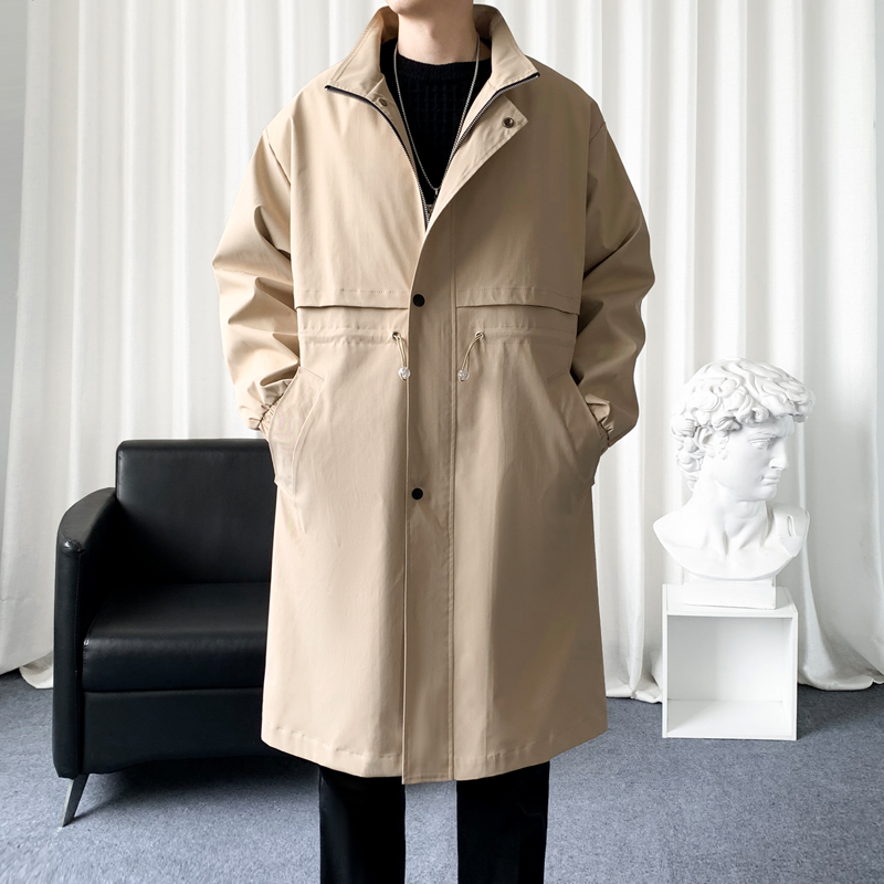 韓国のメンズファッショントレンチコート,ロングオーバーコート - Streetwear Clothing Brand のレビューと価格