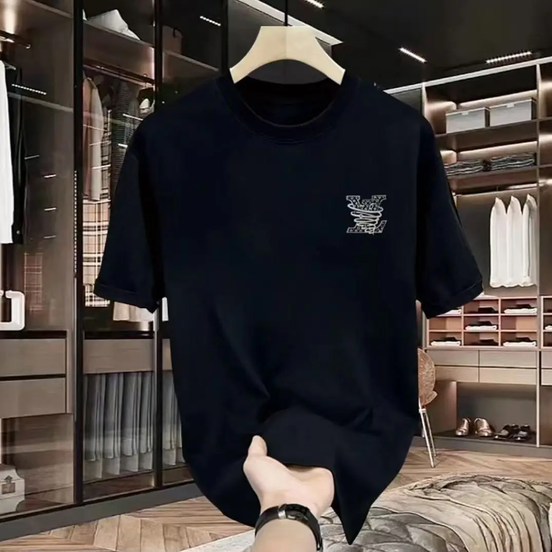 100%純綿メンズ高級ブランドレタープリントTシャツ、半袖T - Streetwear Clothing Brand のレビューと価格