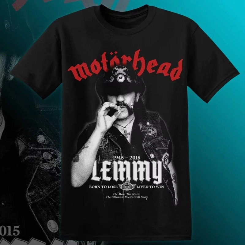 MOTÖRHEAD LEMMY Tシャツ男性女性半袖レトロバ - Streetwear Clothing Brand のレビューと価格