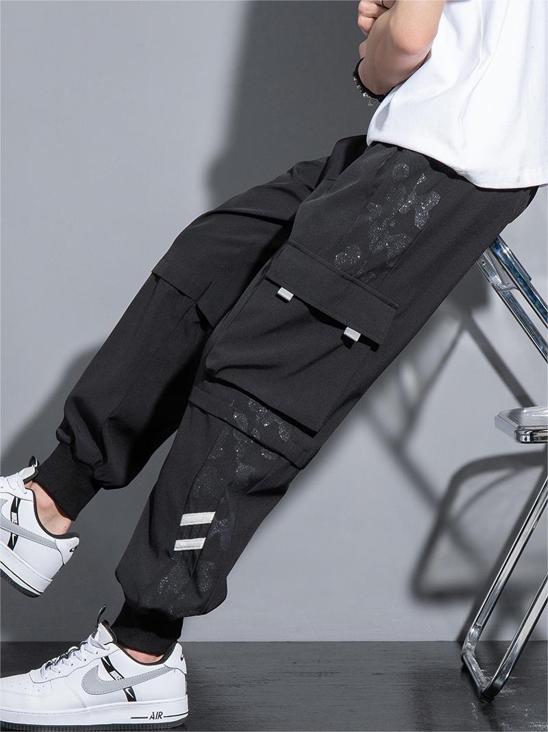 メンズマルチポケットルーズカーゴパンツ、アイスシルクスウェッ - Corteiz Cargo Pant のレビューと価格