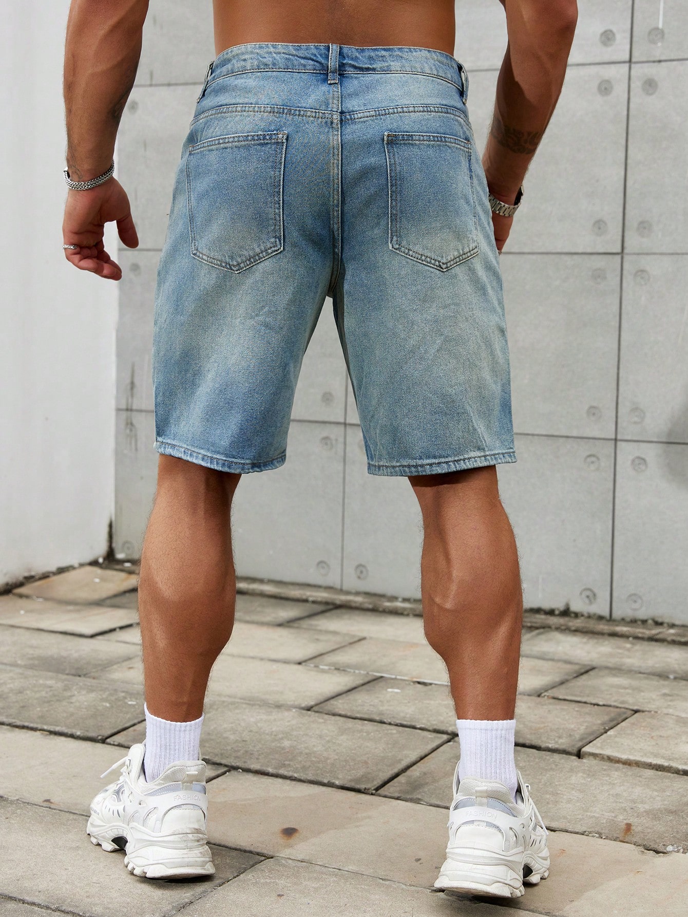 メンズショートジーンズ,メンズストリートウェア,通気性デニム - Streetwear Clothing Brand のレビューと価格