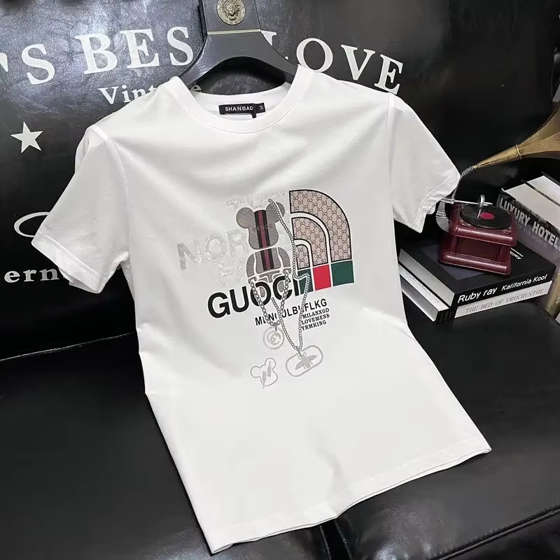 100％純綿メンズ高級ブランドレタープリントTシャツ、半袖T - Streetwear Clothing Brand のレビューと価格