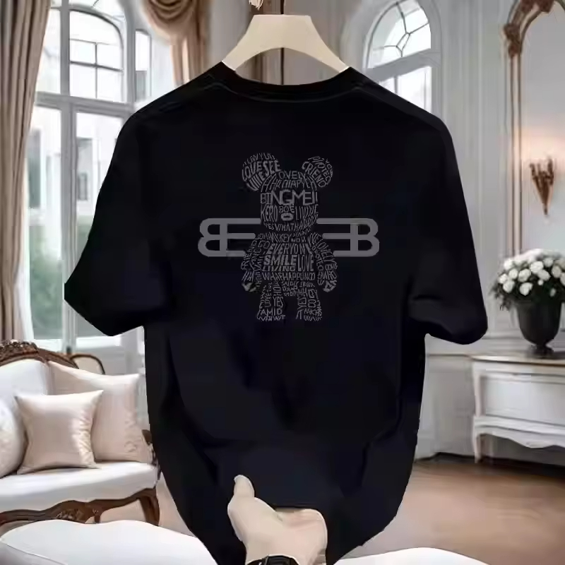 100％純綿メンズ高級ブランドレタープリントTシャツ、半袖T - Streetwear Clothing Brand のレビューと価格