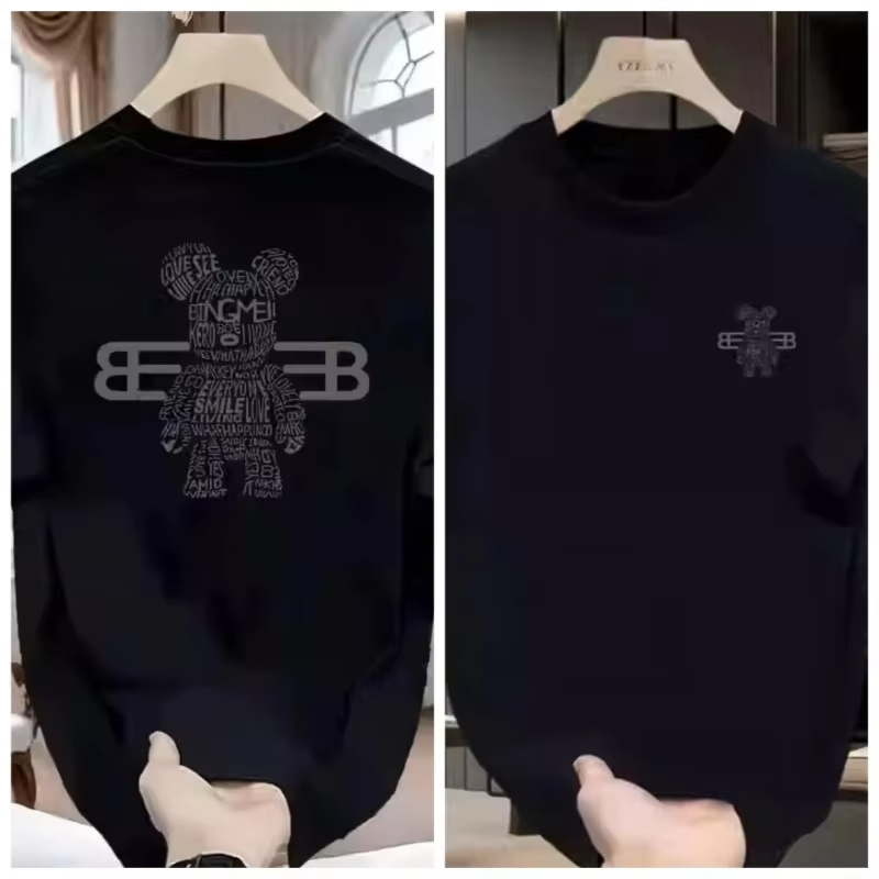 100％純綿メンズ高級ブランドレタープリントTシャツ、半袖T - Streetwear Clothing Brand のレビューと価格